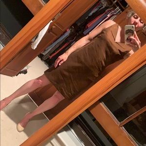 Blue linen/silk dress